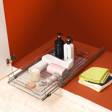 Lynk Professional 11.5 X 21 Slide Out Under Sink Cabinet Organizer - Pull  Out Two Tier Sliding Shelf : Target