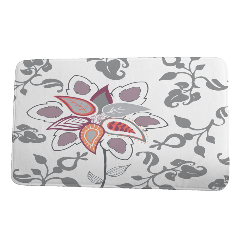 Tapis de bain Louane, l 24 po x L 17 po, Gris