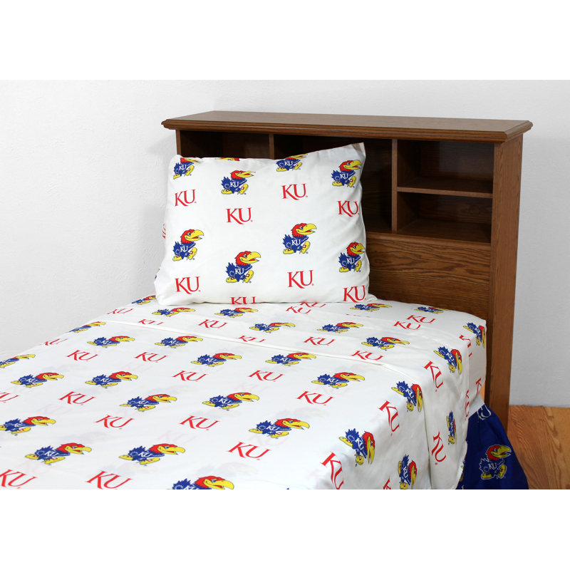 NCAA Sheet Set, Queen Sheet Set + Fitted Sheet + Pillowcase, Duke