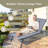 Musaab Outdoor Metal Chaise Lounge