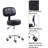 Backed Adjustable Height Ergonomic Lab Stool with Wheels-1287470524