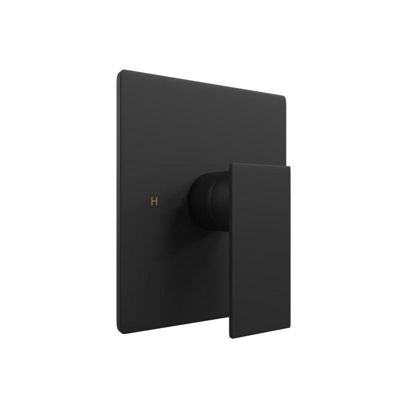 Pressure Balance Mixer Valve Trim Kit Square, Black