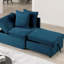 Contemporary Style 1Pc Convertible Chair Gray Fabric Functional Storage Seat W Pillows Living Room-201101226