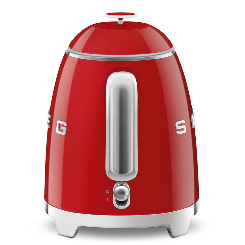 Red Retro Style Dual Wall Electric Mini Kettle