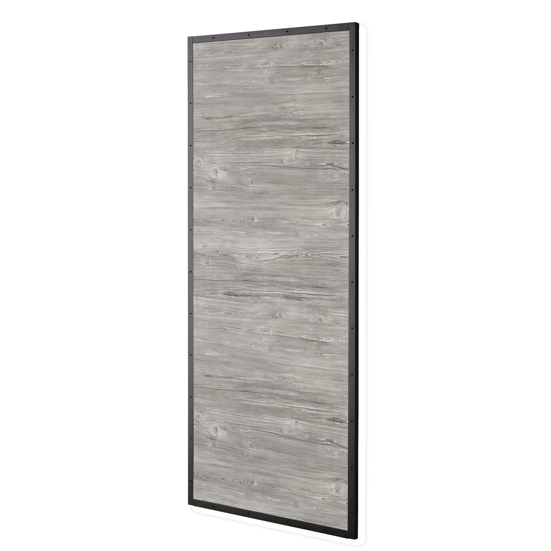 33'' x 84'' Hollow Paneled Low-Gloss without Installation Hardware Kit Barn Door Renin