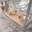 Chariot-bar, finition grise
