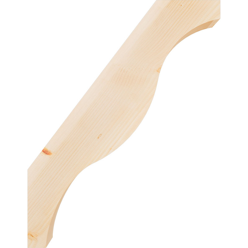 Attelle de genou Funston, Sapin de Douglas, Lisse, H 36 po x l 3,5 po x P 28 po