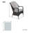 Algird Outdoor Dining Armchair with Cushions-57677833-90804141