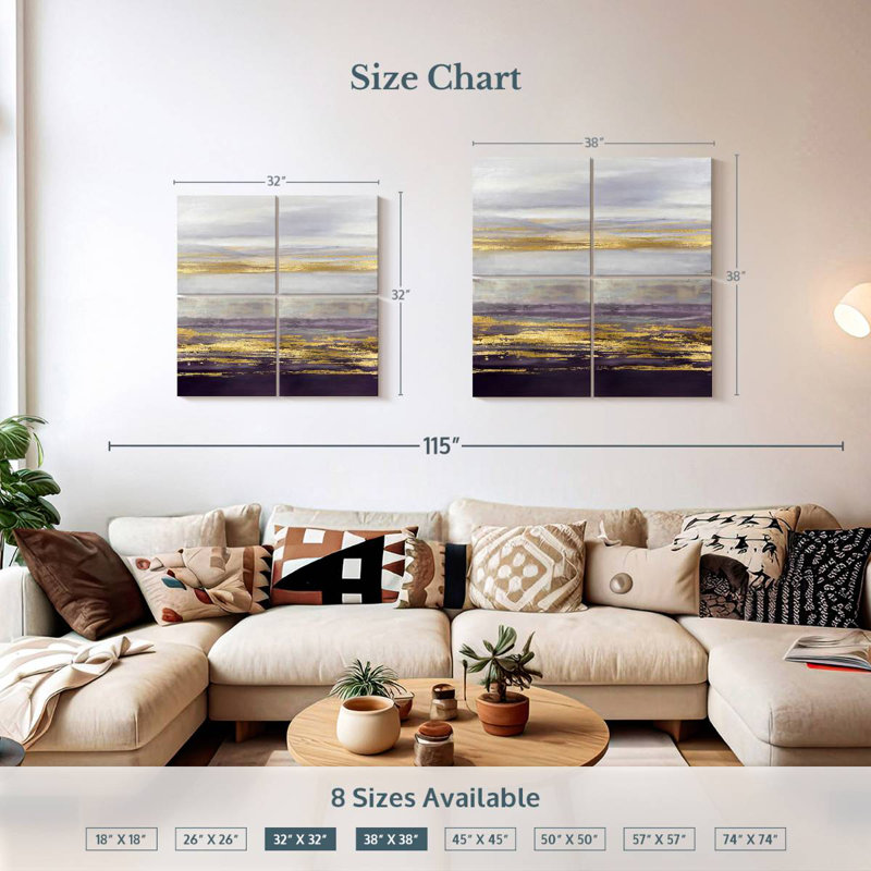 Avery Amethyst Reflections I, 32'' H x 32'' W