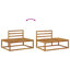  Outdoor Sofa Set 7 Piece Natural Solid Acacia Wood
