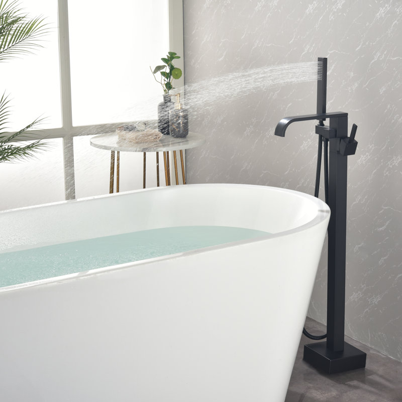 Bec de baignoire fixé au sol