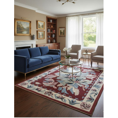 Red Floral Dhurrie 8X10 Chinese Oriental Rug