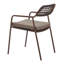 Ensemble de 2 chaises de salle à manger d'extérieur en rotin moderne-866804663