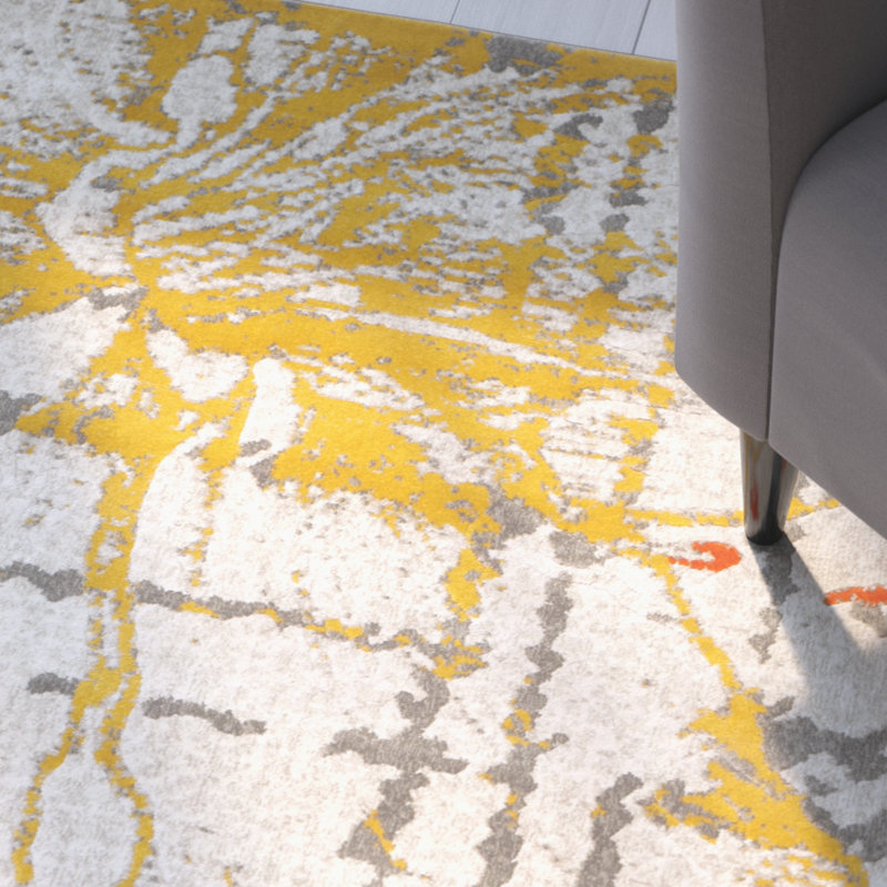 Tapis floral Charis Porcello Performance, Rectangle 4 pi 1 po x 6 pi