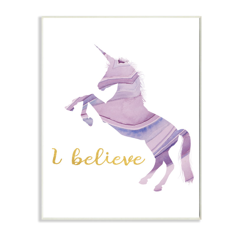 Plaque murale pastels couleurs pour licorne graphique