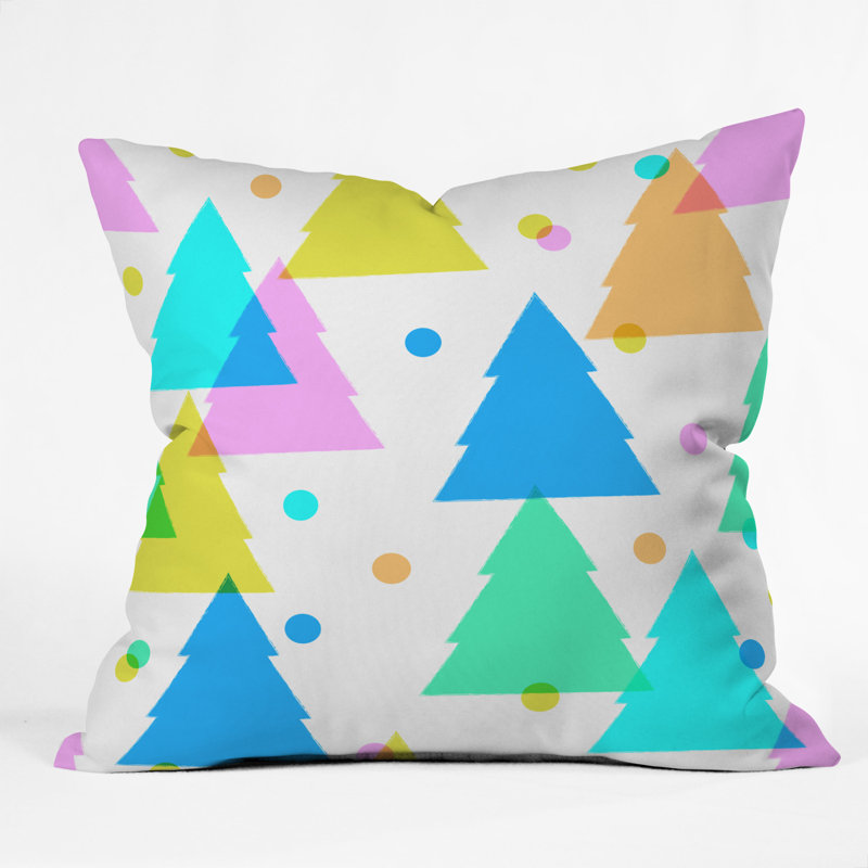 Very Merry and Bright Square Throw Pillow, 16" x 16"