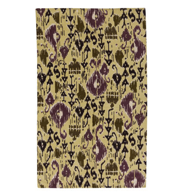 Flatweave Wool Ikat Area Rug