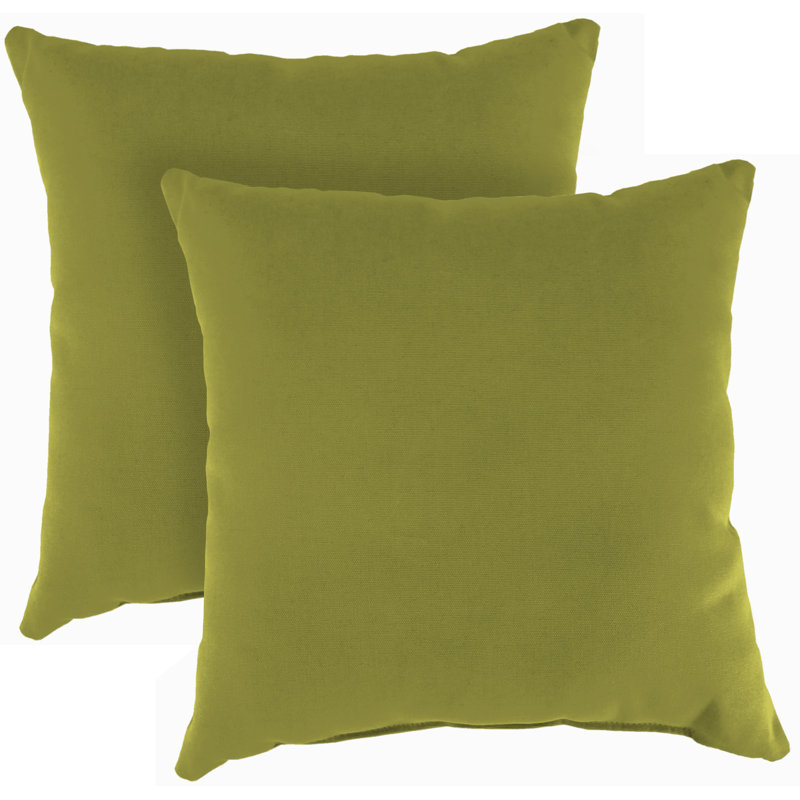 Sunbrella Outdoor Throw Pillow, Veranda Kiwi