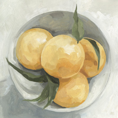 Fruit Bowl I by Emma Scarvey - Wrapped Canvas Painting