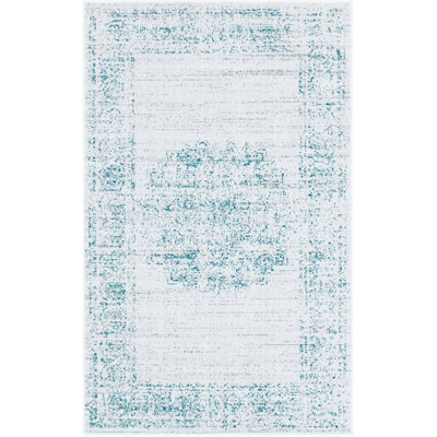 Tapis transitionnel de couleur azur