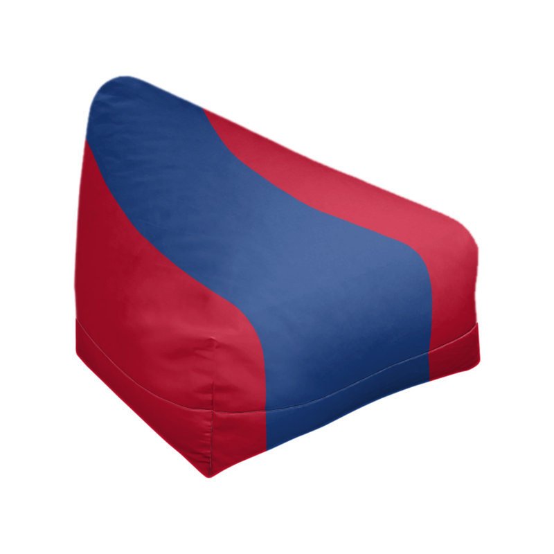 Bean Bag Cover, 2" x 27" x 30", Red/Royal Blue/Red