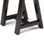 Console de rangement industrielle moderne en bois massif de 50 po avec chevalets Sawhorse-201559139-210679703