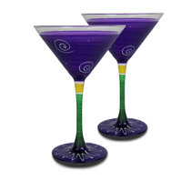 Nicolette Mayer 2 - Piece 2.25oz. Lead Free Crystal Martini Glass