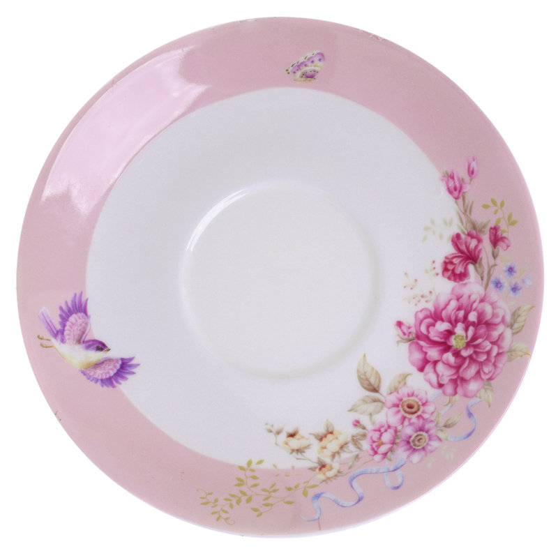 Lily Manor Alisson 0.5ml Stovetop Safe Floral Teapot, Pink