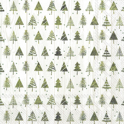 Serviette jetable en papier Trees Basic