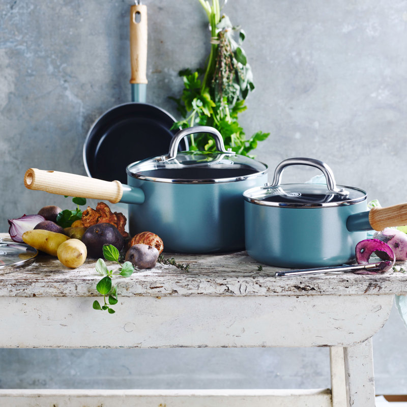 GreenPan Mayflower Aluminium 3 Piece Aluminium Non Stick Cookware Set