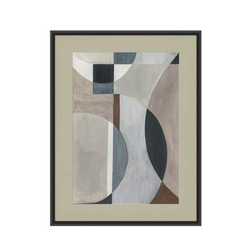 «Curved Vision Contours», reproduction encadrée