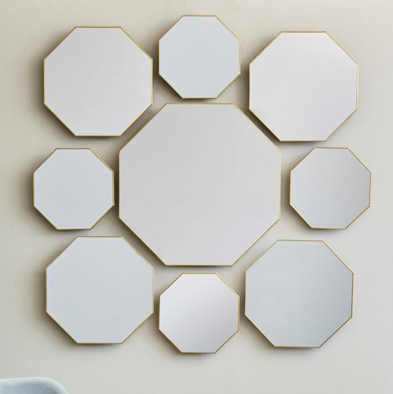 Eaves Flat Metal Wall Mirror, 19" x 19"