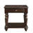 Modern Traditional Style End Table With Drawer And Bottom Shelf Espresso Finish Living Room Furniture 1Pc