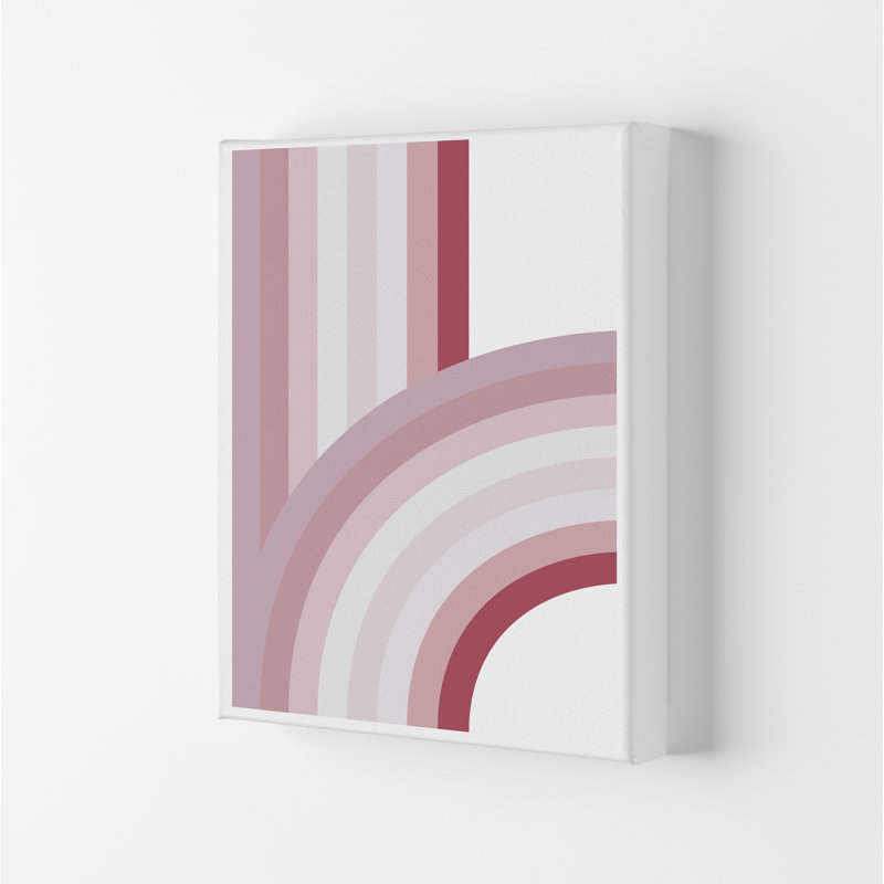 Pink Nursery Rainbow - Print, No Frame, 29.7cm H x 21cm W x 4cm D