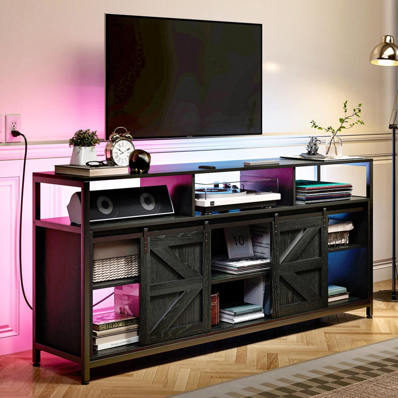 Unfinished TV Stand for TVs up to 70", Black