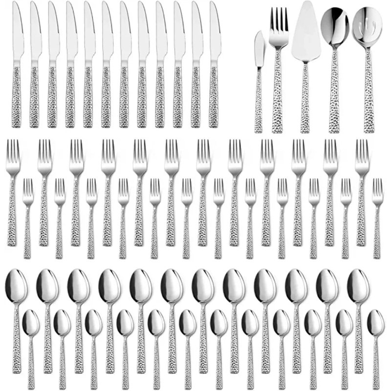 Orren Ellis Stainless Steel Flatware Set - Service for 12