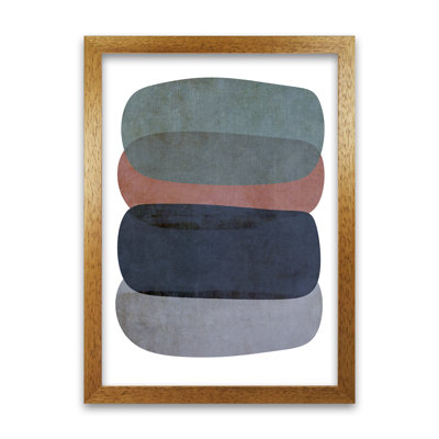 Earth Tones Soft Abstract Shapes - Print