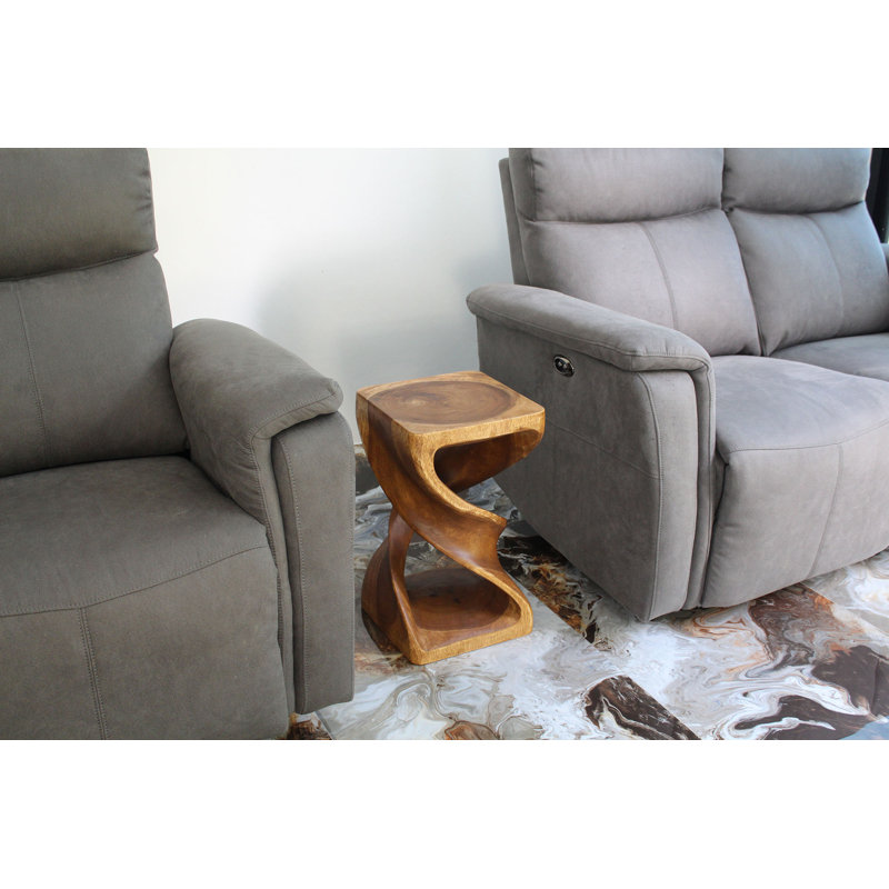 Ensemble de tables de bout Ahliya, H 20 po x l 12 po x P 12 po, Noyer