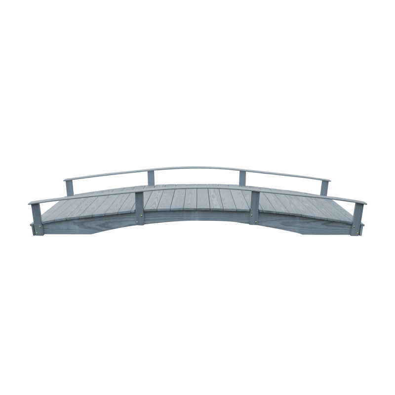 Pont de jardin, Gris, H 22 po x l 118 po x P 38 po