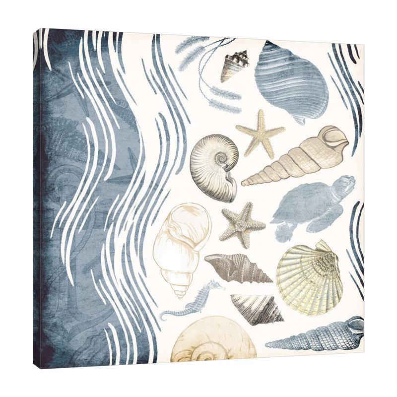 «Coastal Waves», toile tendue par Jace Gray, H 12 po x l 12 po x P 1,5 po