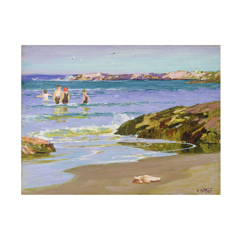 Art sur toile Edward Potthast, H 14 po x l 19 po