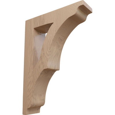 1 3/4"W x 6 1/2"D x 9"H Small Avila Wood Bracket, Mahogany (4-Pack)