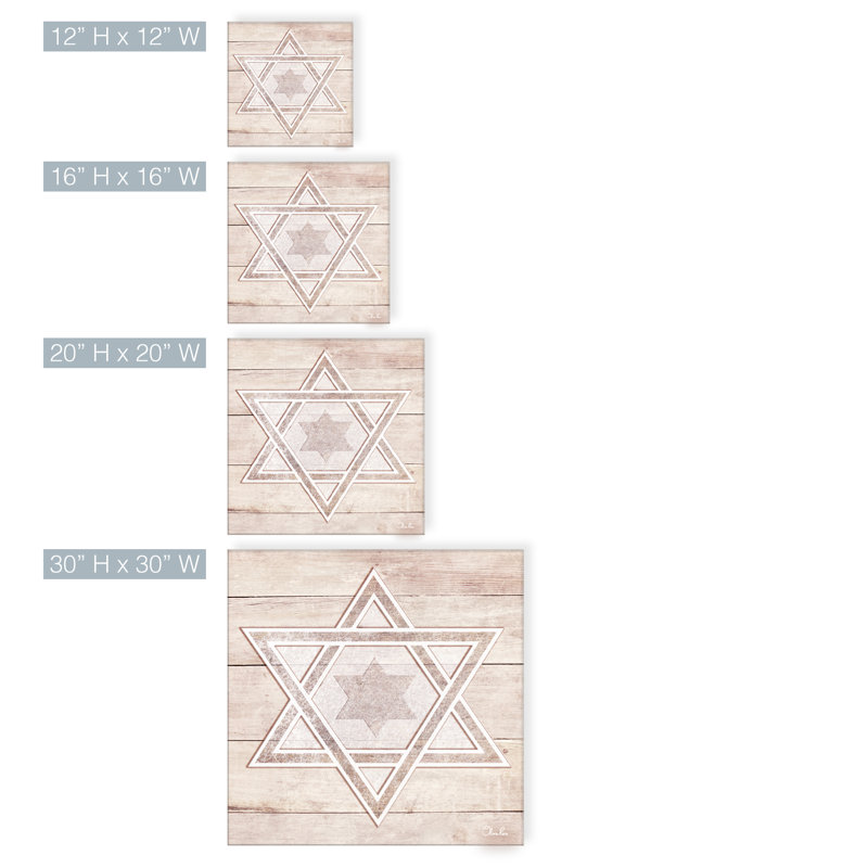 «Star of David III», impression sur toile tendue, H 20 po x l 20 po x P 1,5 po