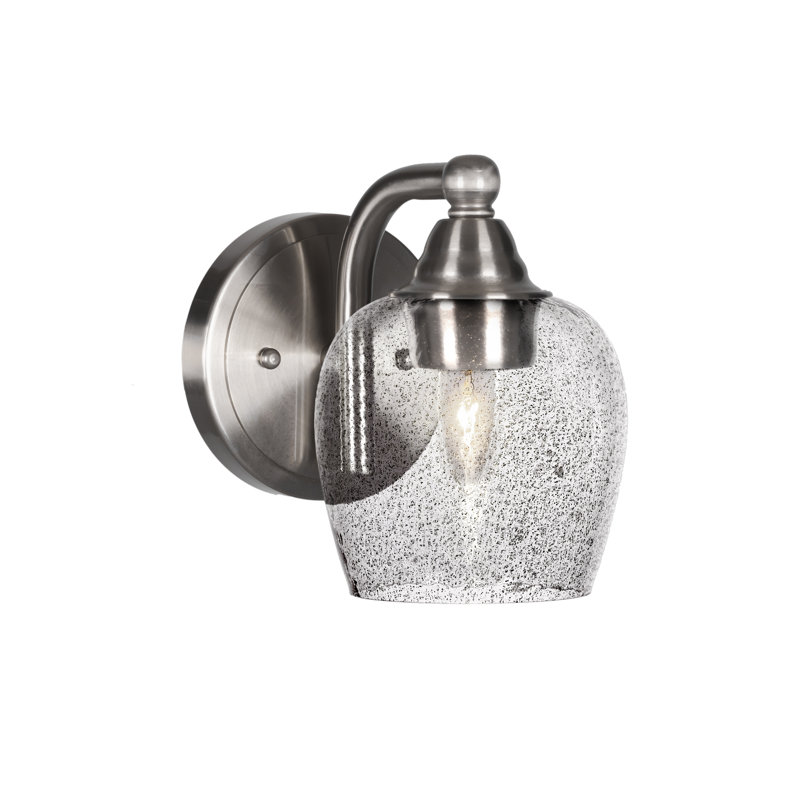 Ahern 1-Light Wall Sconce, Brushed Nickel, Bell Shape