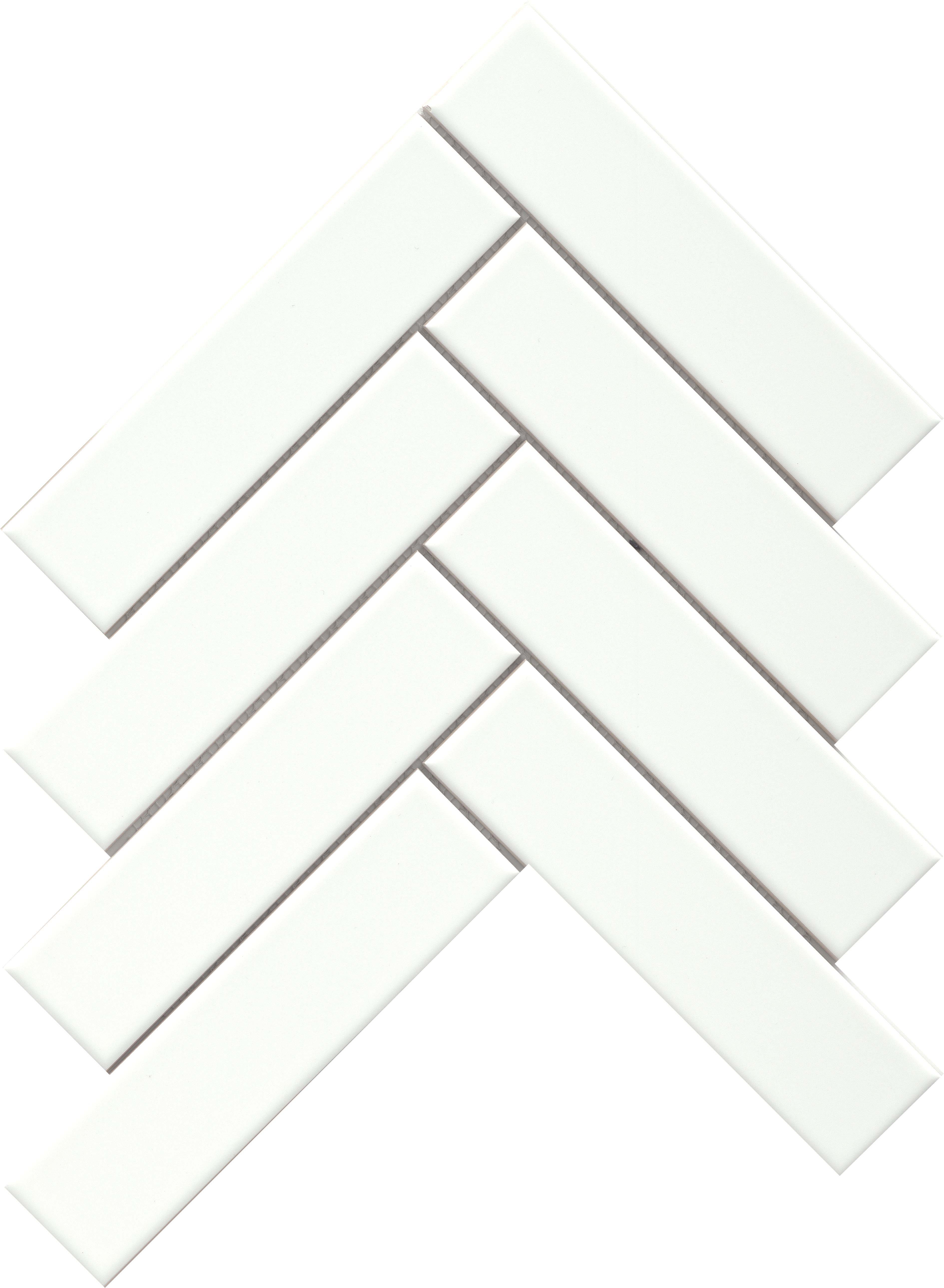 Emser Tile Cognito 2" x 8" Ceramic Decorative Accent Tile in White
