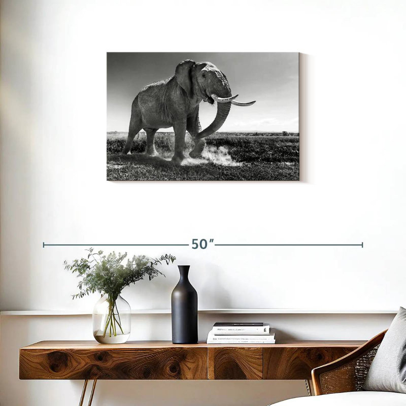 Brampt Grassland Elephant, 20" H x 30" W