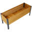 Lit surélevé rectangulaire en bois pour jardin
