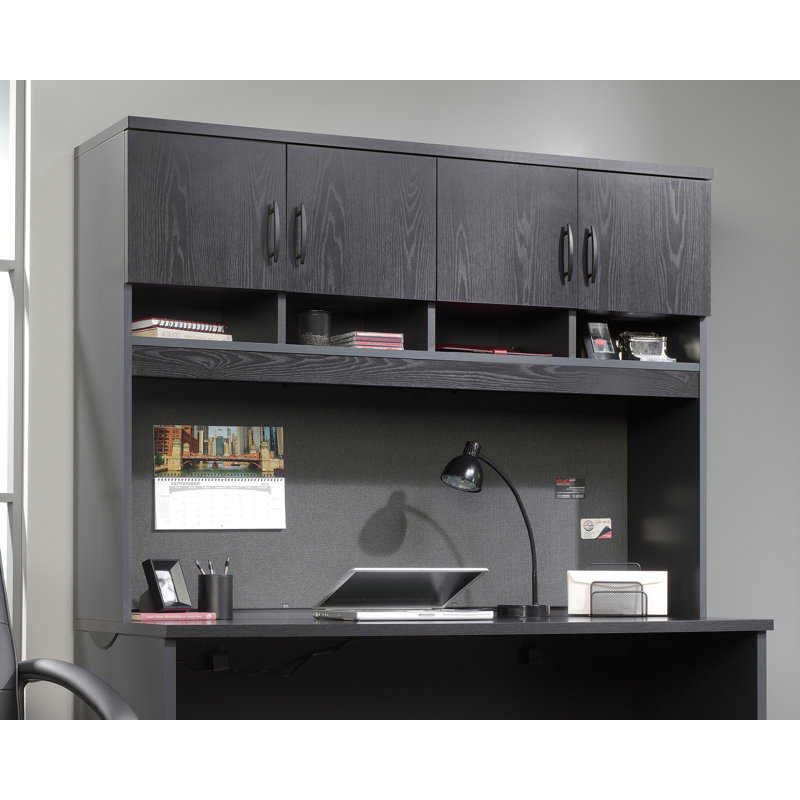 Via Credenza Hutch, Bourbon Oak
