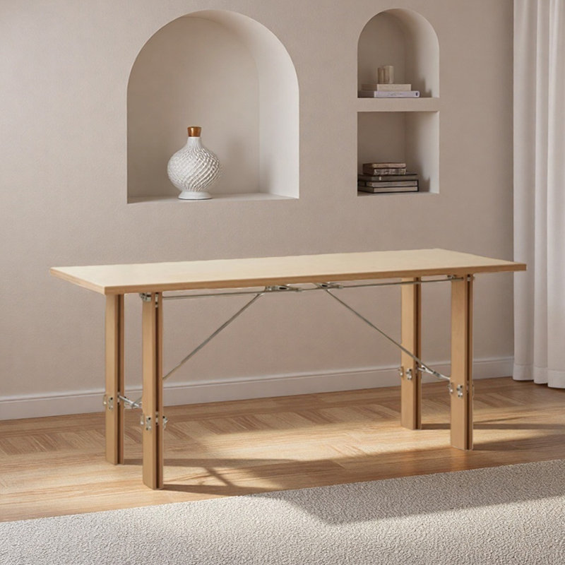 Rectangular Sturdy Artificial Board Writing Desk, 29.52" H x 78.74" W x 29.52" D