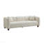 87 po Canapé 3 places rembourré en chenille beige